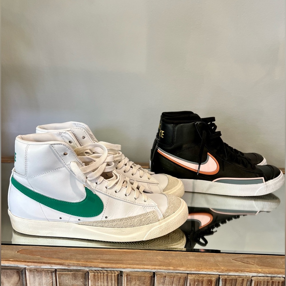 Lot of 2 Pair of Nike Blazers sz 7.5 and sz 8 in womens